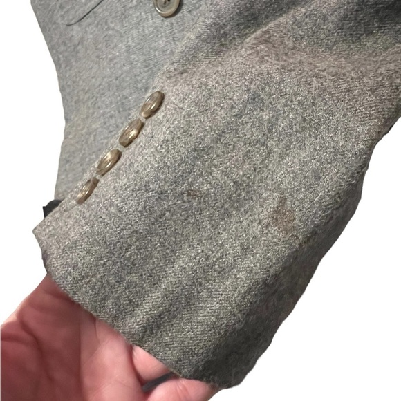 Lauren Ralph Lauren vintage gray 100% wool double breasted blazer Made in USA - Picture 8 of 9